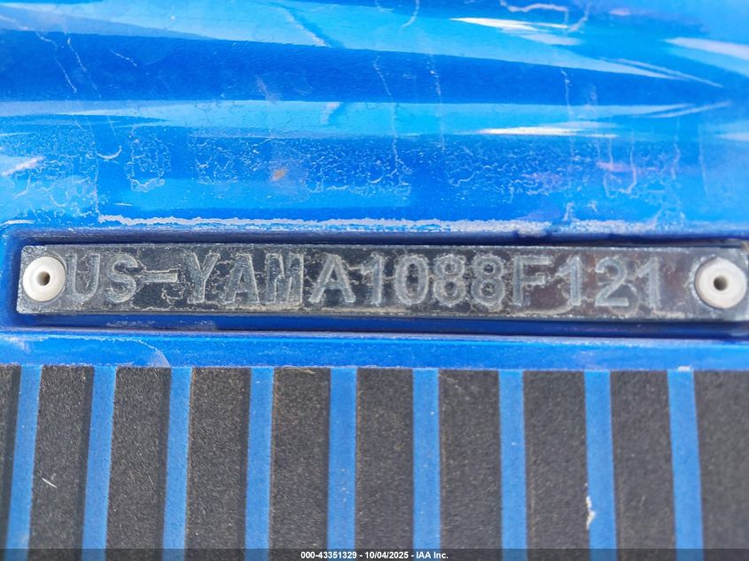 2021 Yamaha Other VIN: YAMA1088F121 Lot: 43351329