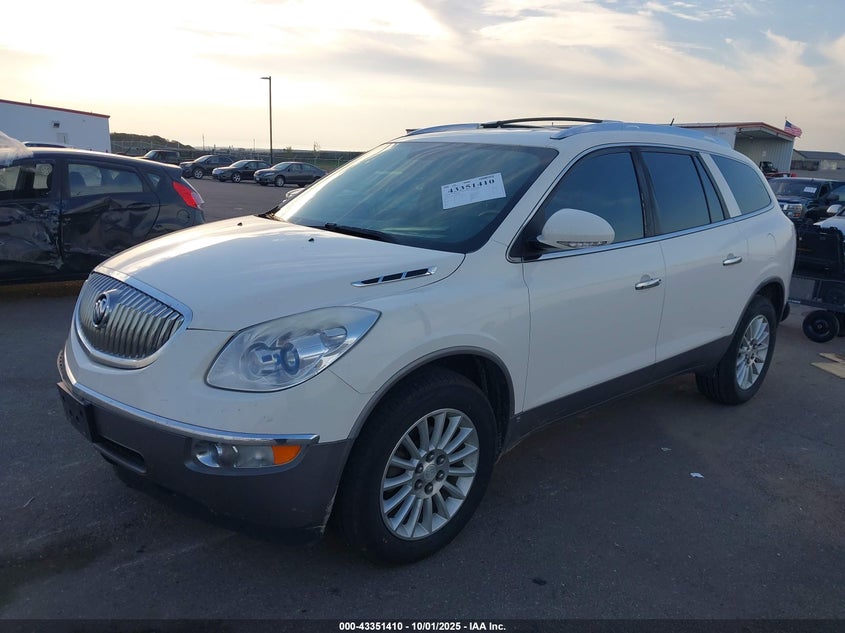 2009 Buick Enclave Cxl white other gasoline 5GAER23D19J143196 photo #3