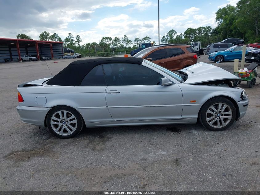 2001 BMW 330Ci VIN: WBABS534X1JU83536 Lot: 43351449