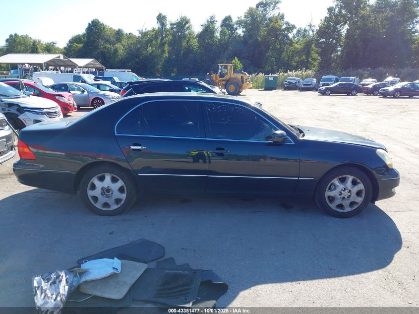 2001 Lexus Ls 430 VIN: JTHBN30F510049193 Lot: 43351477