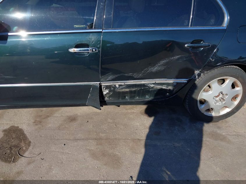 2001 Lexus Ls 430 VIN: JTHBN30F510049193 Lot: 43351477