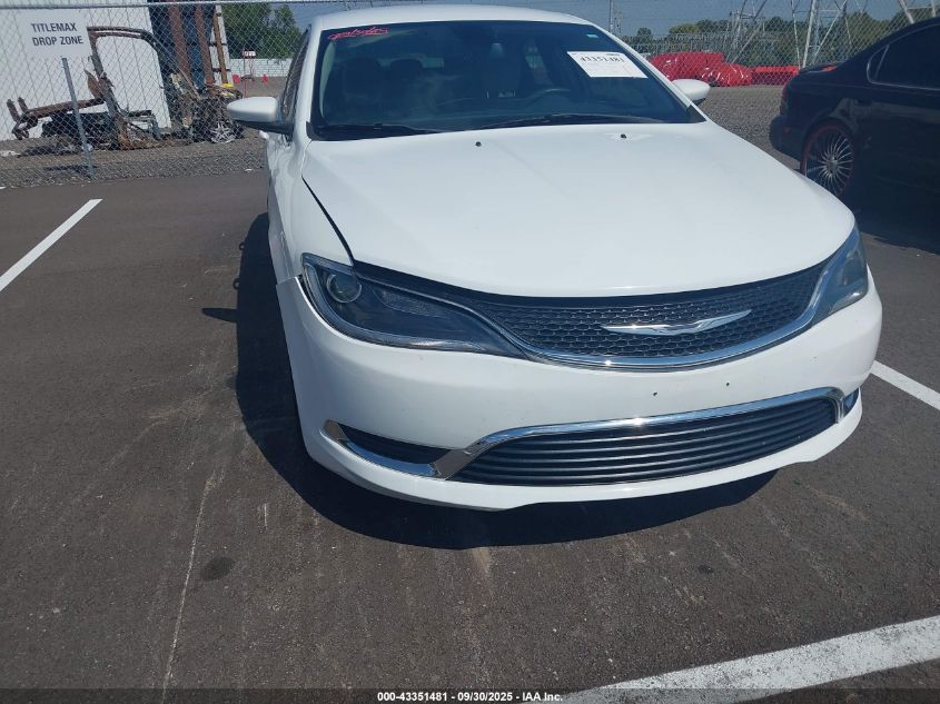 2016 Chrysler 200 Limited VIN: 1C3CCCABXGN191160 Lot: 43351481