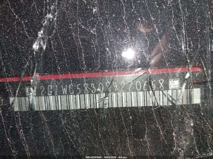 2008 Chevrolet Impala Lt VIN: 2G1WC583089270658 Lot: 43351549