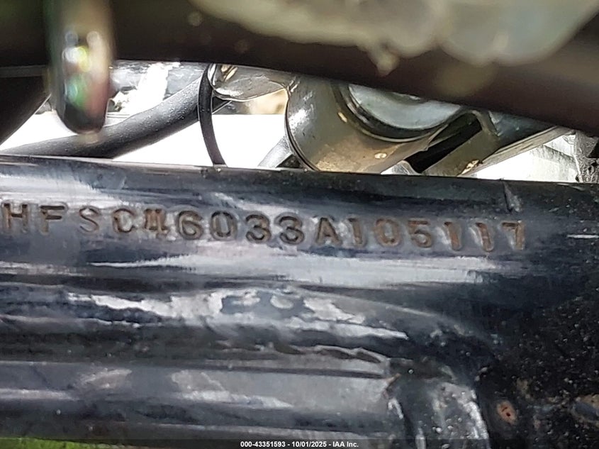 2003 Honda Vtx1800 C VIN: 1HFSC46033A105117 Lot: 43351593