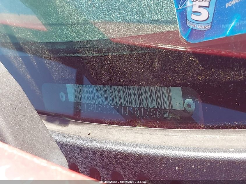 2001 Chevrolet Tahoe Lt VIN: 1GNEC13T11J101706 Lot: 43351637