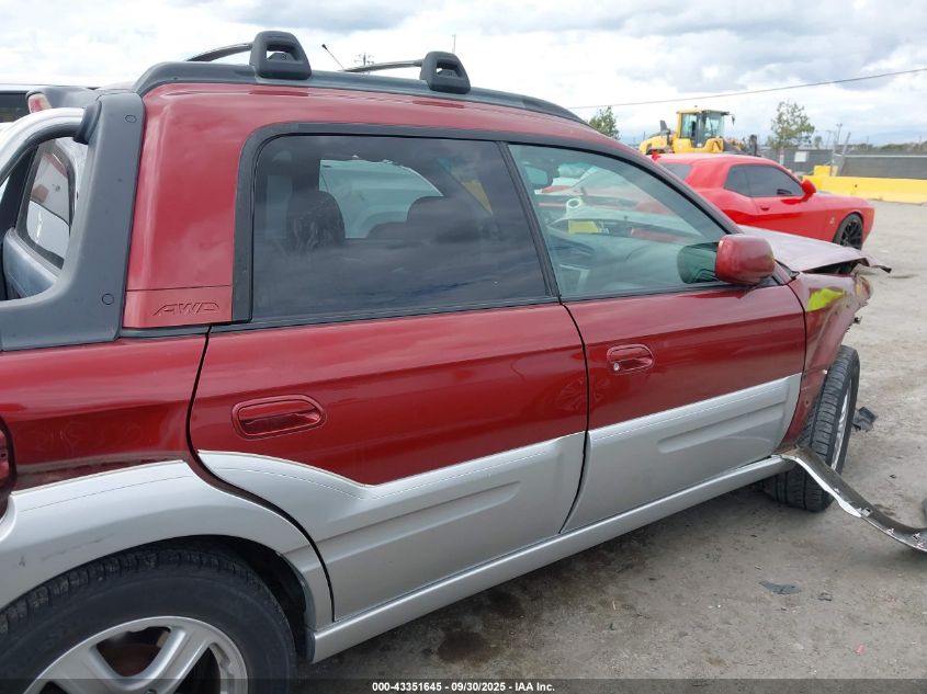 2003 Subaru Baja VIN: 4S4BT61C436103589 Lot: 43351645