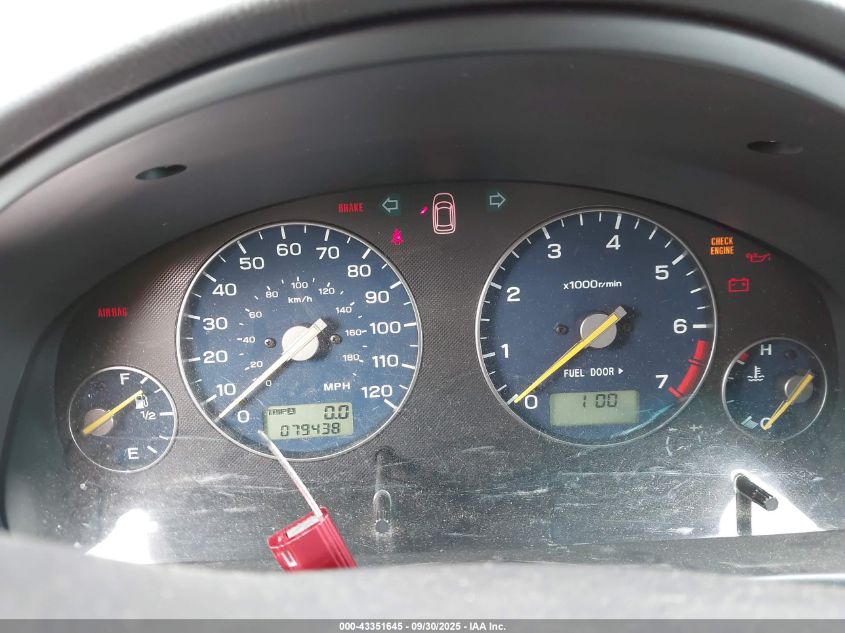 2003 Subaru Baja VIN: 4S4BT61C436103589 Lot: 43351645