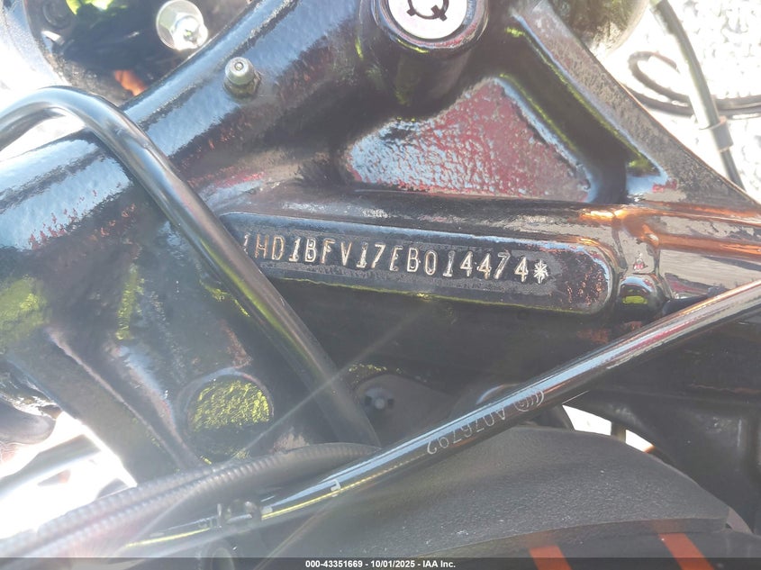 2014 Harley-Davidson Fxsb Breakout VIN: 1HD1BFV17EB014474 Lot: 43351669