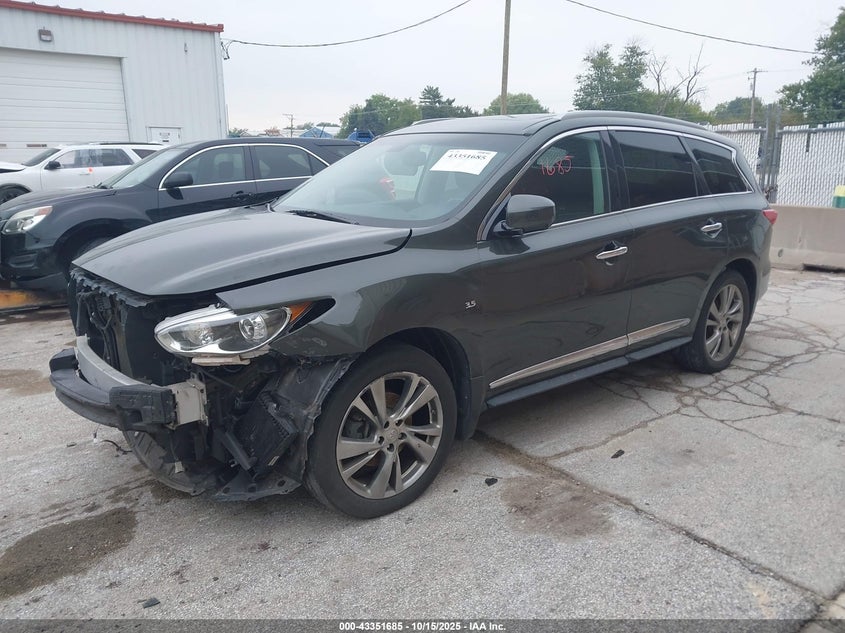 Vin: 5n1al0mm0ec553256, lot: 43846406, infiniti qx60 20142