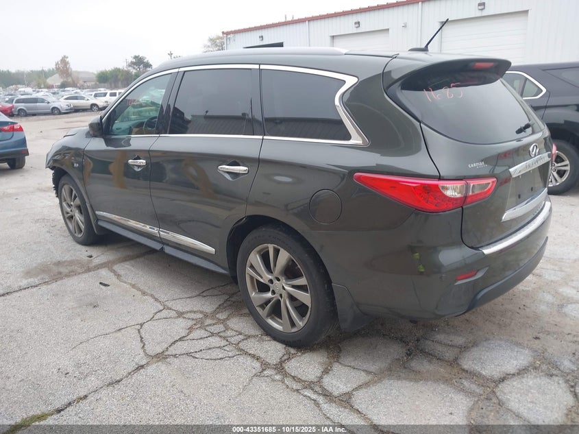 Vin: 5n1al0mm0ec553256, lot: 43846406, infiniti qx60 20143