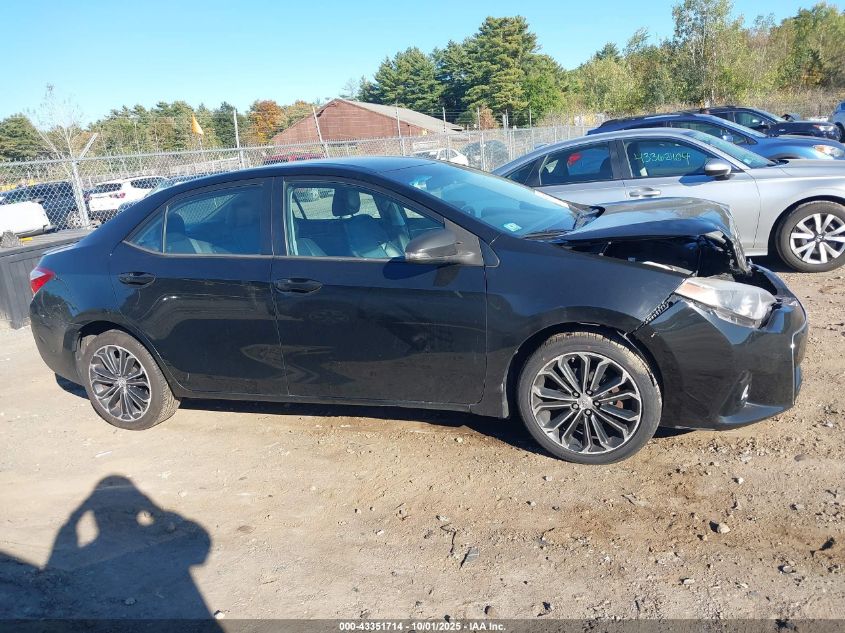2015 Toyota Corolla S Plus VIN: 2T1BURHE9FC362540 Lot: 43351714