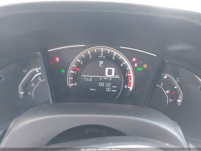 2017 Honda Civic Lx VIN: 19XFC2F58HE069392 Lot: 43351734