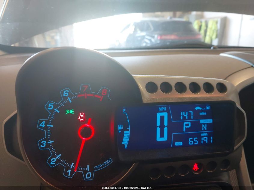 2012 Chevrolet Sonic 2Lt VIN: 1G1JC5SB9C4217933 Lot: 43351788