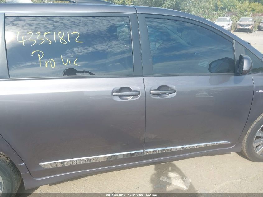 2019 Toyota Sienna Le 7 Passenger VIN: 5TDJZ3DC4KS226056 Lot: 43351812