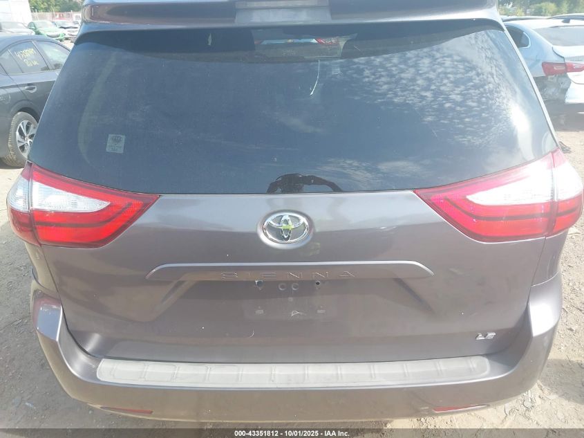 2019 Toyota Sienna Le 7 Passenger VIN: 5TDJZ3DC4KS226056 Lot: 43351812