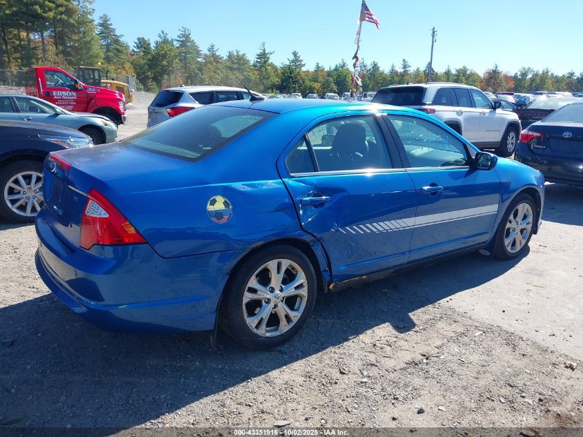 2012 Ford Fusion Se VIN: 3FAHP0HAXCR234250 Lot: 43351916