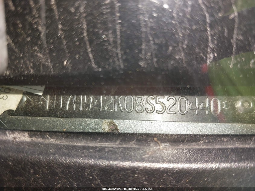 2008 Dodge Dakota Slt VIN: 1D7HW42K08S520440 Lot: 43351923