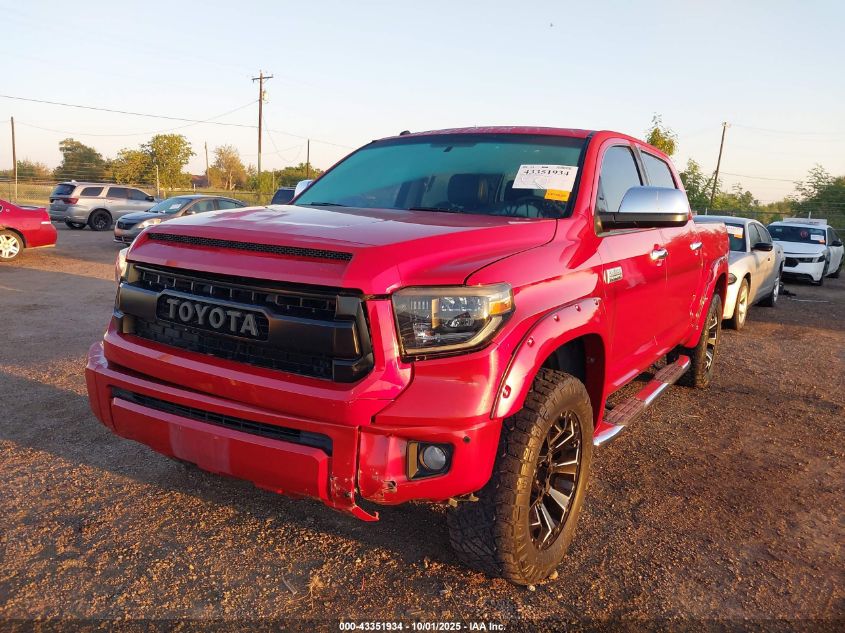 2015 Toyota Tundra Platinum 5.7L V8 VIN: 5TFGY5F1XFX190989 Lot: 43351934