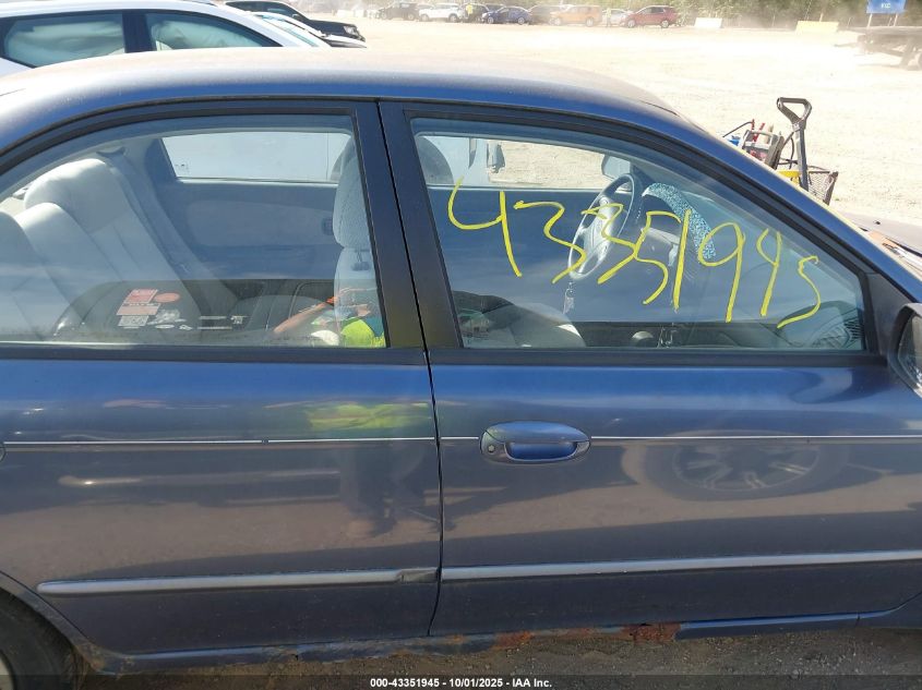 2003 Kia Spectra Ls VIN: KNAFB121535265162 Lot: 43351945