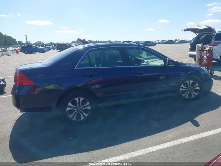 2007 Honda Accord 2.4 Lx VIN: 1HGCM56497A172381 Lot: 43352021