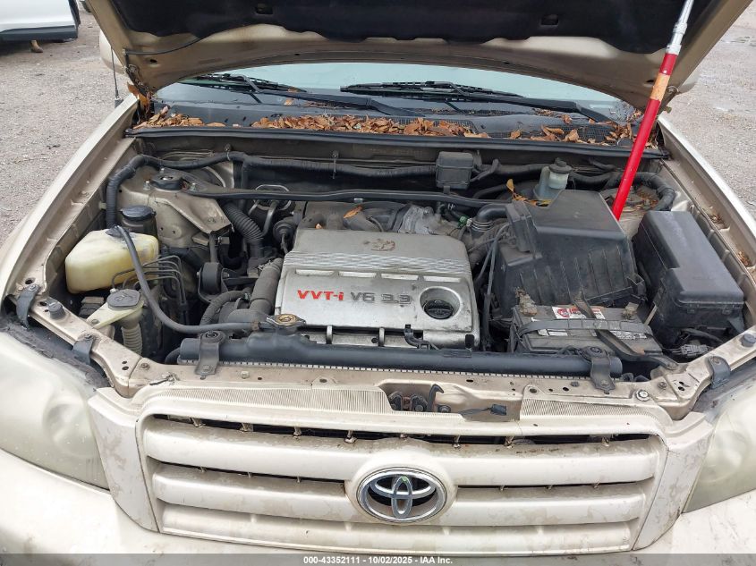 2005 Toyota Highlander V6 VIN: JTEDP21A250083952 Lot: 43352111