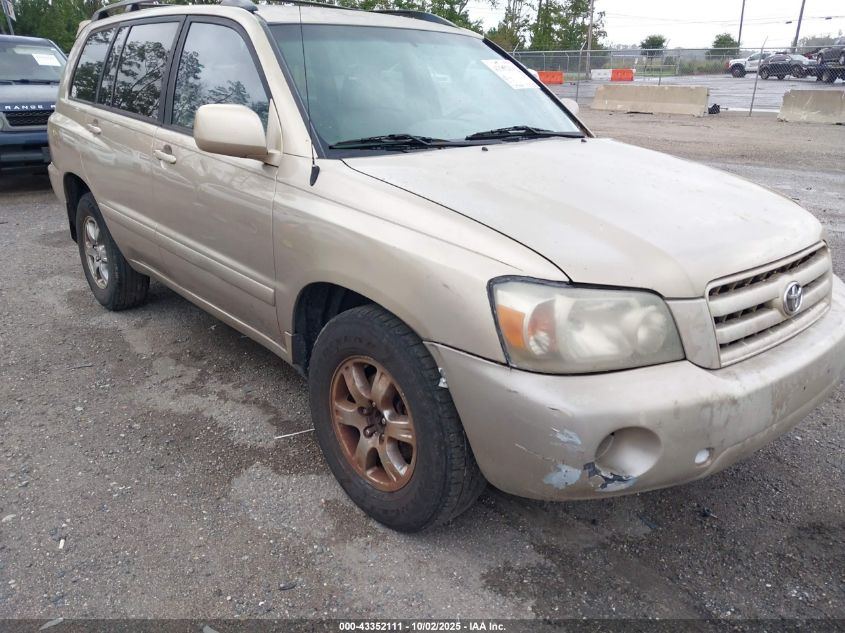 2005 Toyota Highlander V6 VIN: JTEDP21A250083952 Lot: 43352111