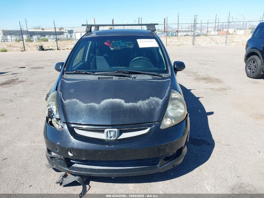 2008 Honda Fit Sport VIN: JHMGD38628S054606 Lot: 43352165