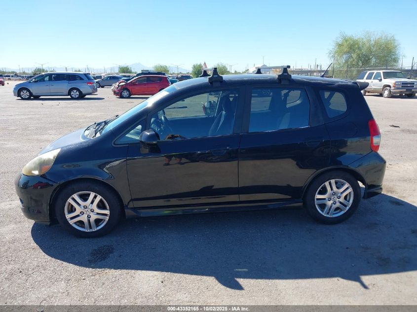 2008 Honda Fit Sport VIN: JHMGD38628S054606 Lot: 43352165