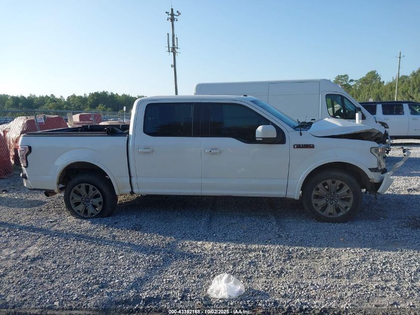 2017 Ford F-150 Lariat VIN: 1FTEW1EF4HFC71580 Lot: 43352168