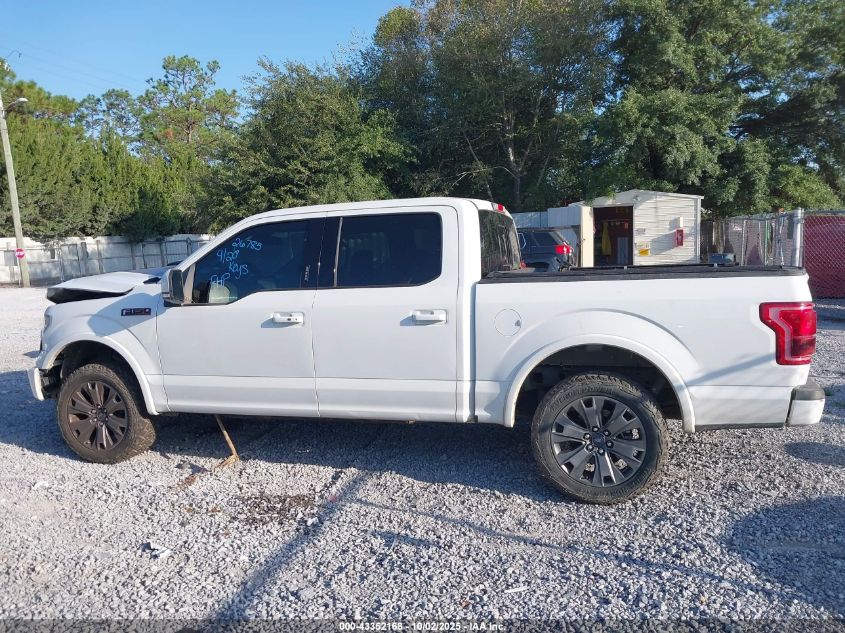 2017 Ford F-150 Lariat VIN: 1FTEW1EF4HFC71580 Lot: 43352168