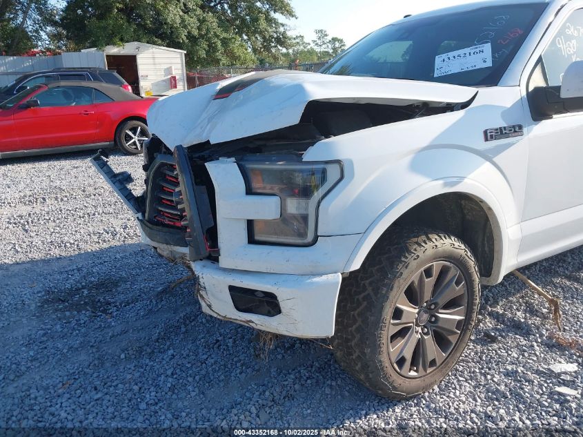2017 Ford F-150 Lariat VIN: 1FTEW1EF4HFC71580 Lot: 43352168