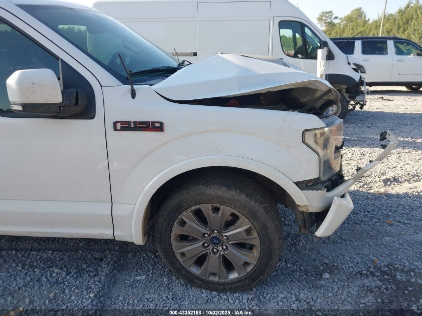 2017 Ford F-150 Lariat VIN: 1FTEW1EF4HFC71580 Lot: 43352168