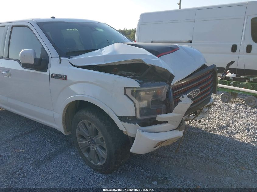 2017 Ford F-150 Lariat VIN: 1FTEW1EF4HFC71580 Lot: 43352168