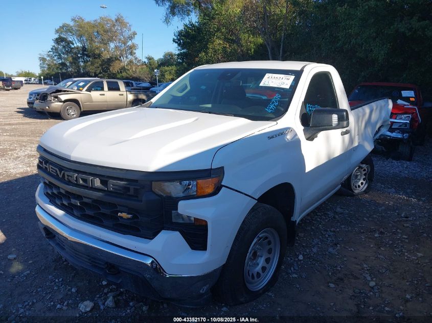 2023 Chevrolet Silverado 1500 2Wd Long Bed Wt VIN: 3GCNAAEK2PG339464 Lot: 43352170