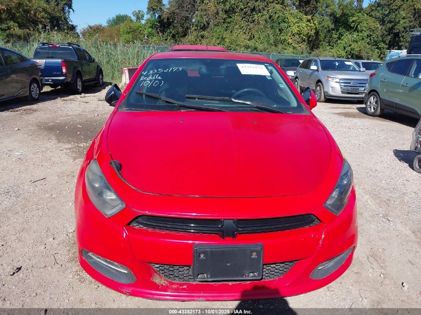 2016 Dodge Dart Sxt VIN: 1C3CDFBB8GD616135 Lot: 43352173