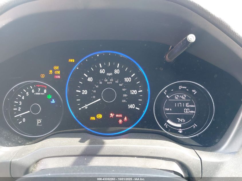 2019 Honda Hr-V Lx VIN: 3CZRU6H31KG712863 Lot: 43352263