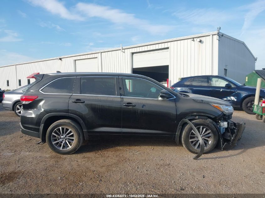 2017 Toyota Highlander Xle VIN: 5TDJZRFH1HS427837 Lot: 43352273