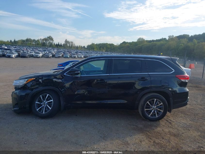 2017 Toyota Highlander Xle VIN: 5TDJZRFH1HS427837 Lot: 43352273