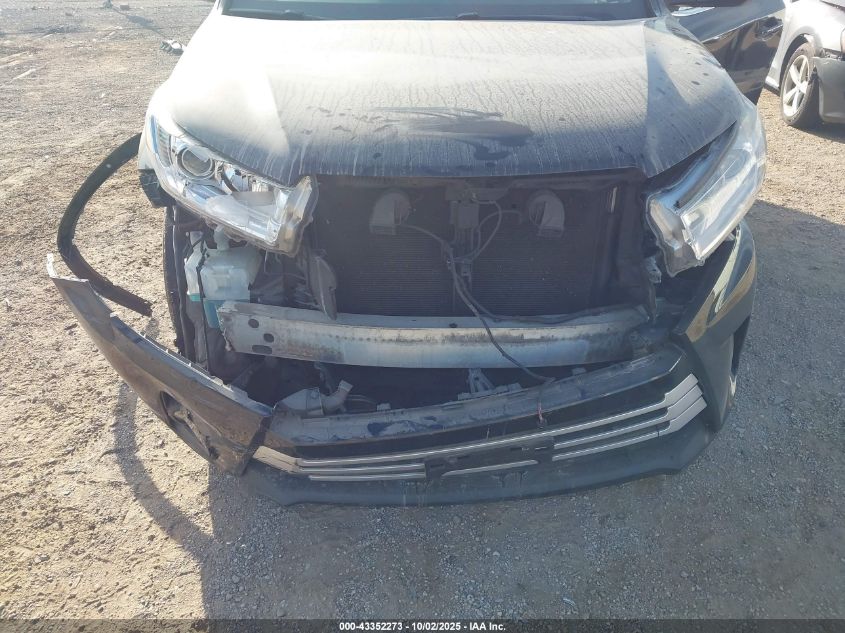 2017 Toyota Highlander Xle VIN: 5TDJZRFH1HS427837 Lot: 43352273