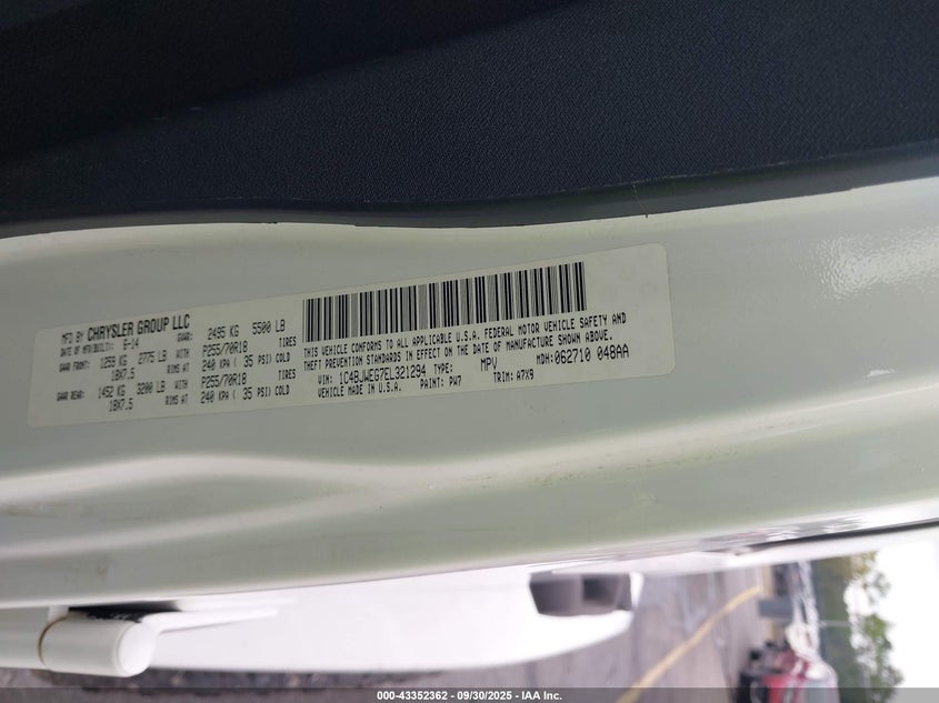 2014 JEEP WRANGLER UNLIMITED SAHARA - 1C4BJWEG7EL321294