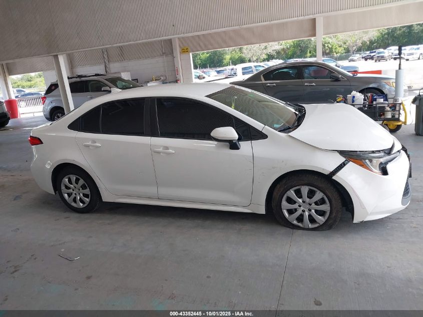 2020 Toyota Corolla Le VIN: 5YFEPRAE0LP001644 Lot: 43352445
