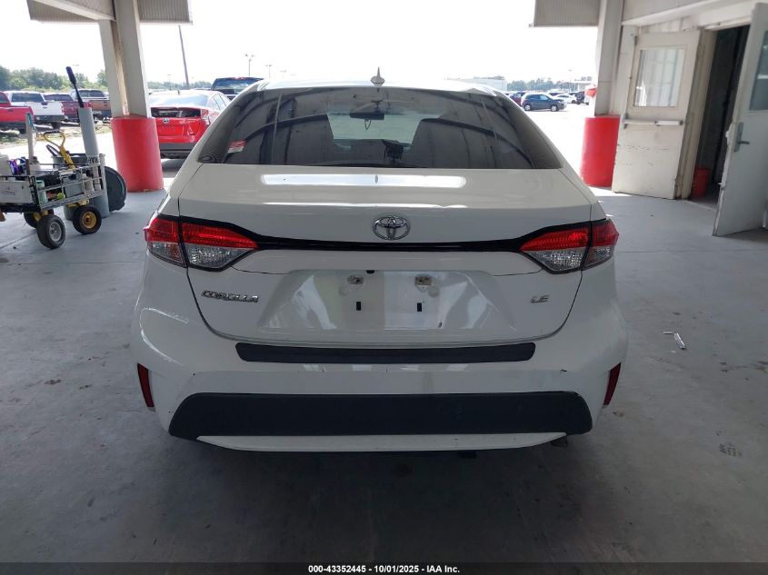 2020 Toyota Corolla Le VIN: 5YFEPRAE0LP001644 Lot: 43352445