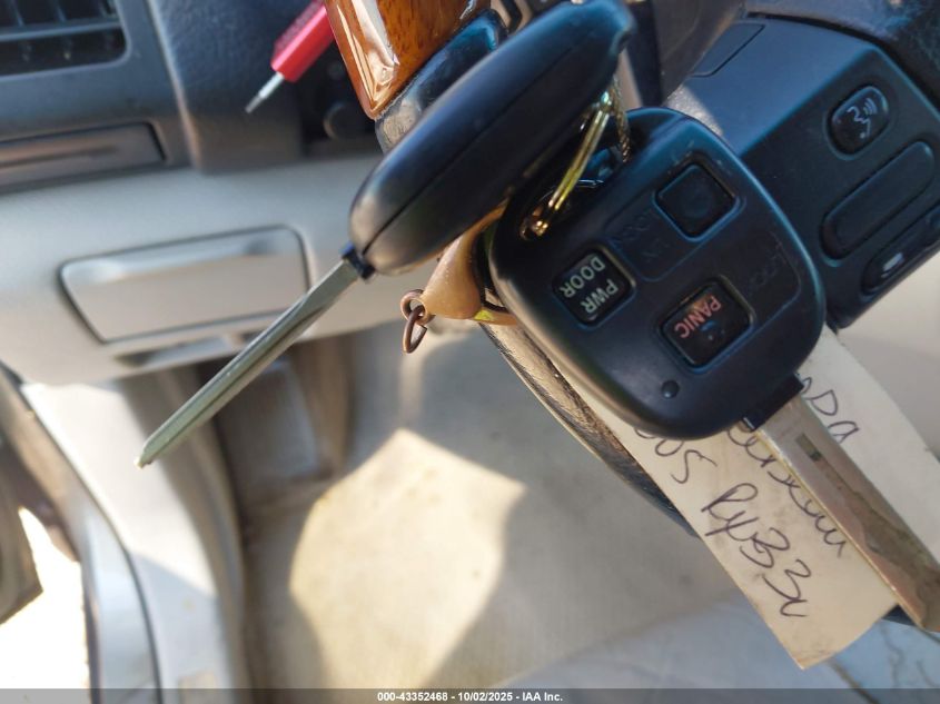 2005 Lexus Rx 330 VIN: JTJGA31U250044939 Lot: 43352468