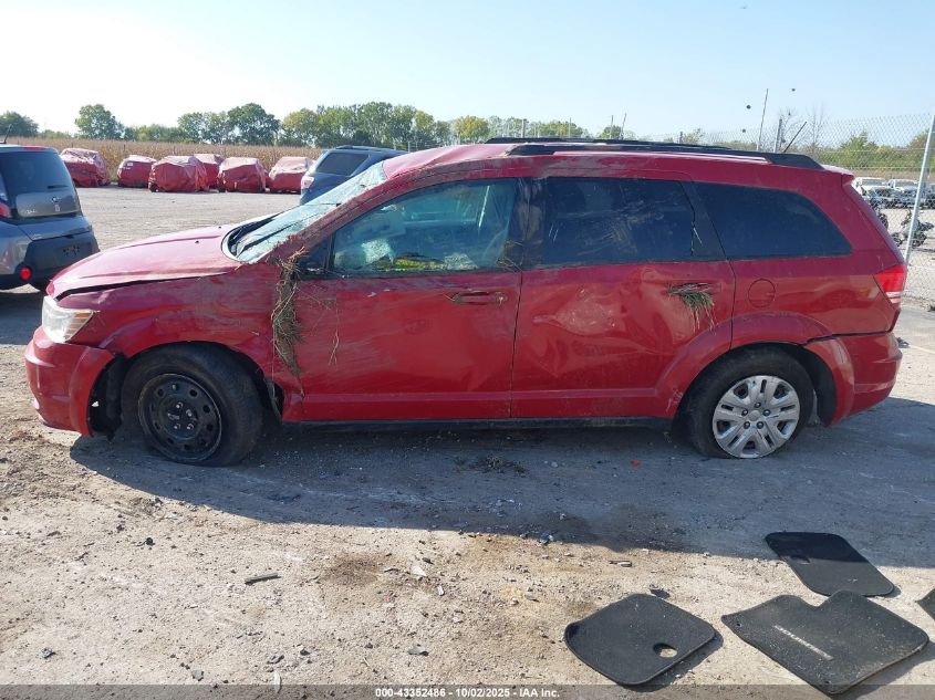 2017 Dodge Journey Se VIN: 3C4PDCABXHT603721 Lot: 43352486