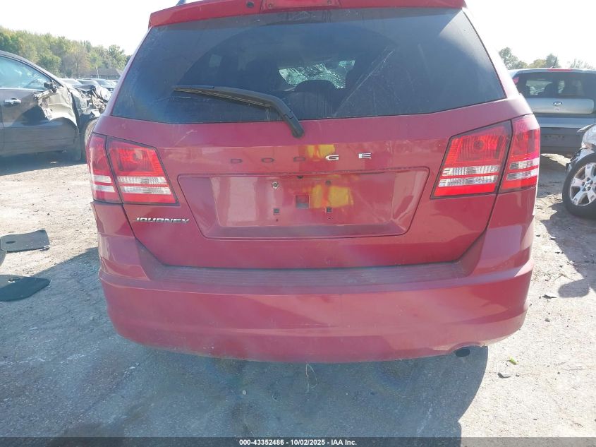 2017 Dodge Journey Se VIN: 3C4PDCABXHT603721 Lot: 43352486