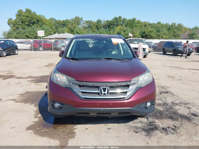 2013 Honda Cr-V Ex-L VIN: 5J6RM3H75DL041480 Lot: 43352561
