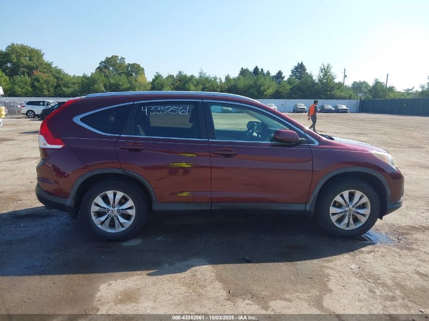 2013 Honda Cr-V Ex-L VIN: 5J6RM3H75DL041480 Lot: 43352561