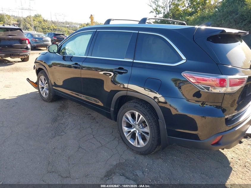 2015 TOYOTA HIGHLANDER XLE V6 - 5TDJKRFH5FS181182