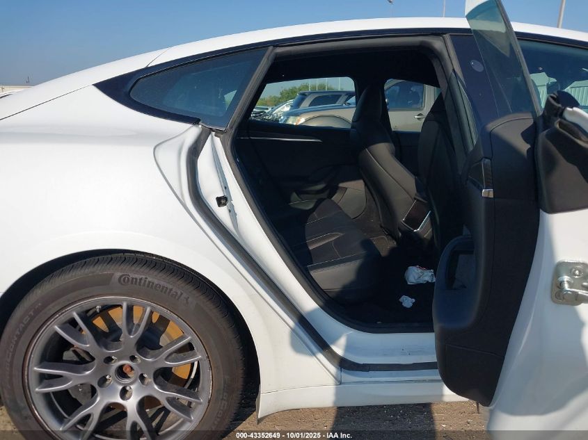 2021 Tesla Model S Plaid Tri Motor All-Wheel Drive VIN: 5YJSA1E69MF453081 Lot: 43352649