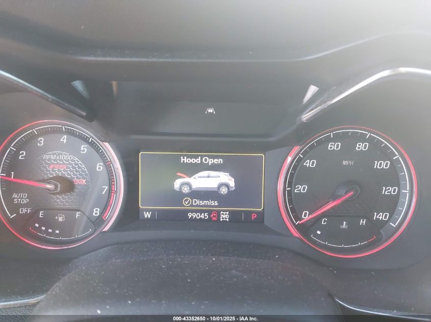 2022 Chevrolet Trailblazer Awd Rs VIN: KL79MUSLXNB037074 Lot: 43352650